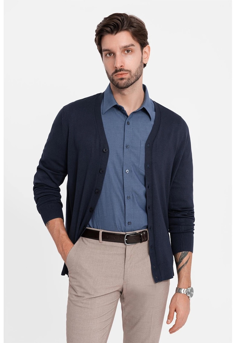 Camasa regular fit cu buzunar aplicat pe piept Camasa regular fit cu buzunar aplicat pe piept