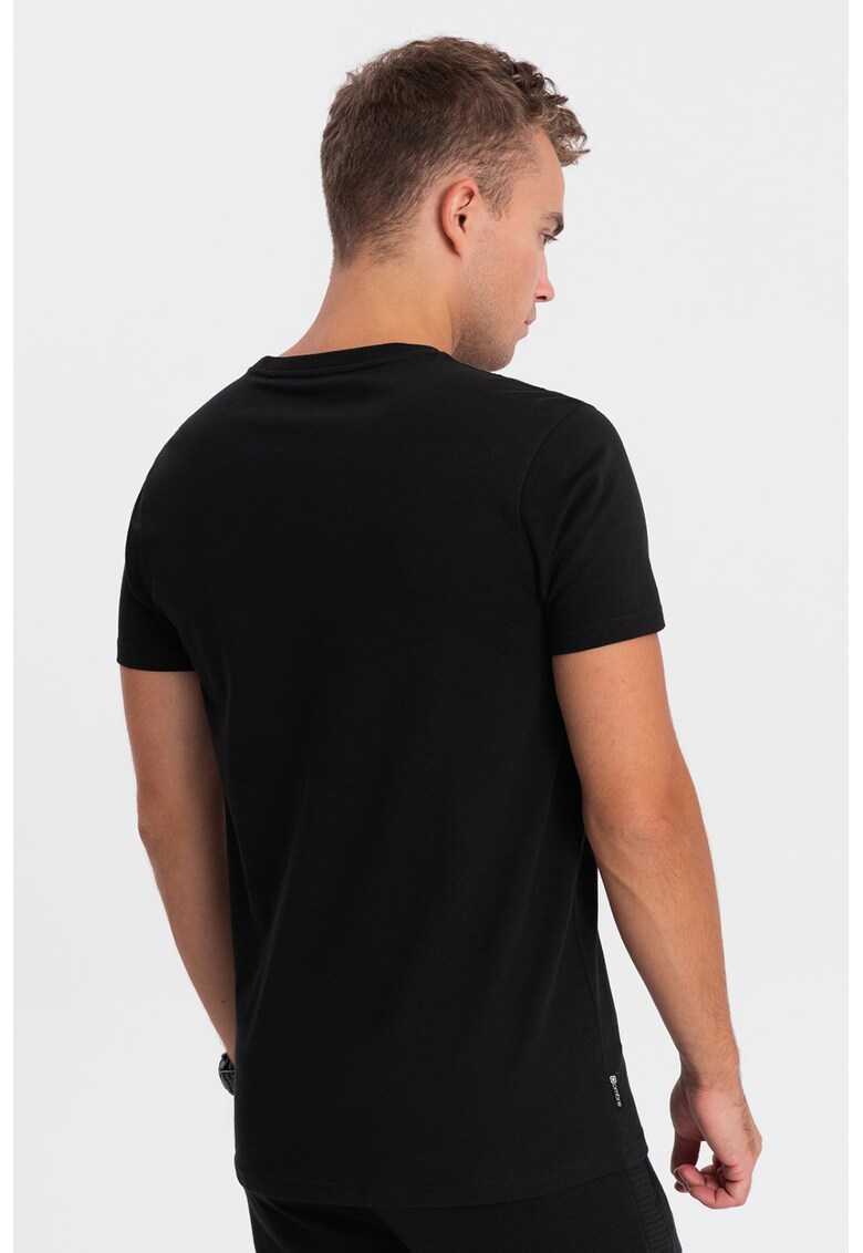 Tricou de bumbac cu logo supradimensionat