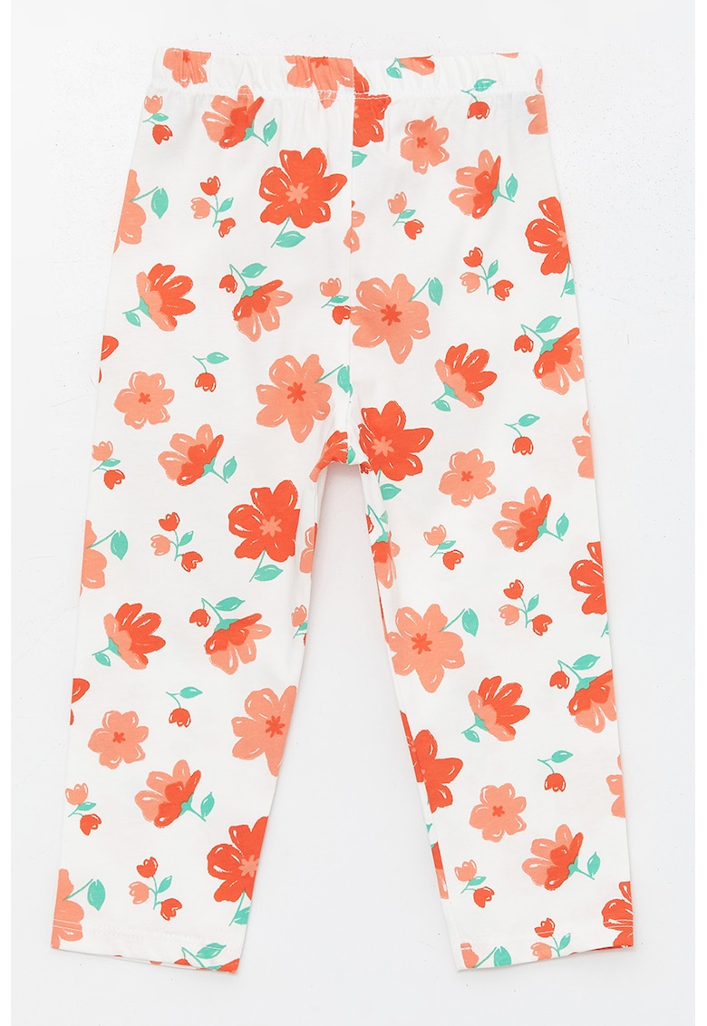 Pijama lunga cu imprimeu floral