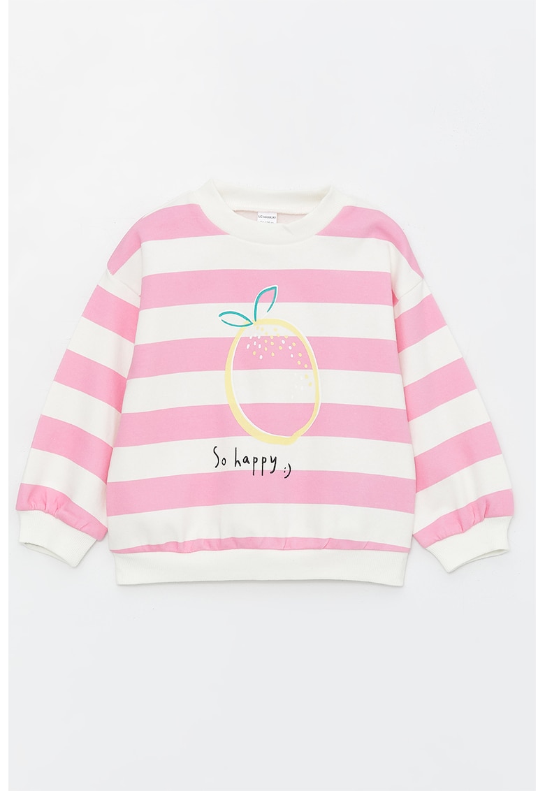 Bluza de trening de bumbac - in dungi