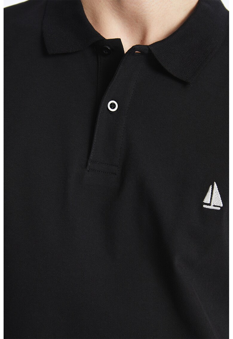 Tricou polo din pique