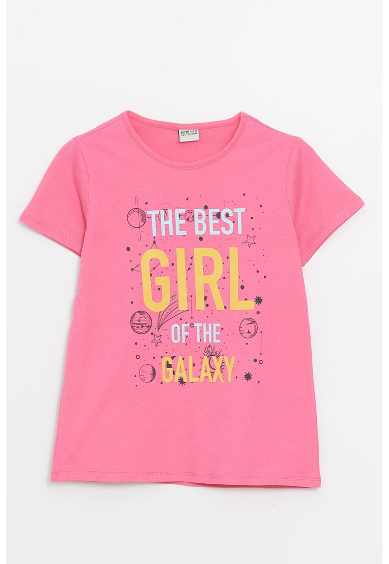 Tricou cu imprimeu grafic si text