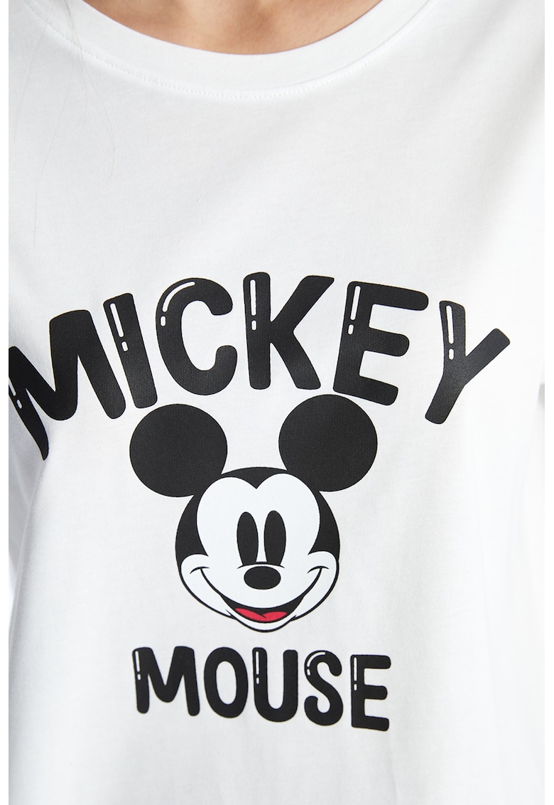 Pijama din bumbac cu imprimeu cu Mickey Mouse