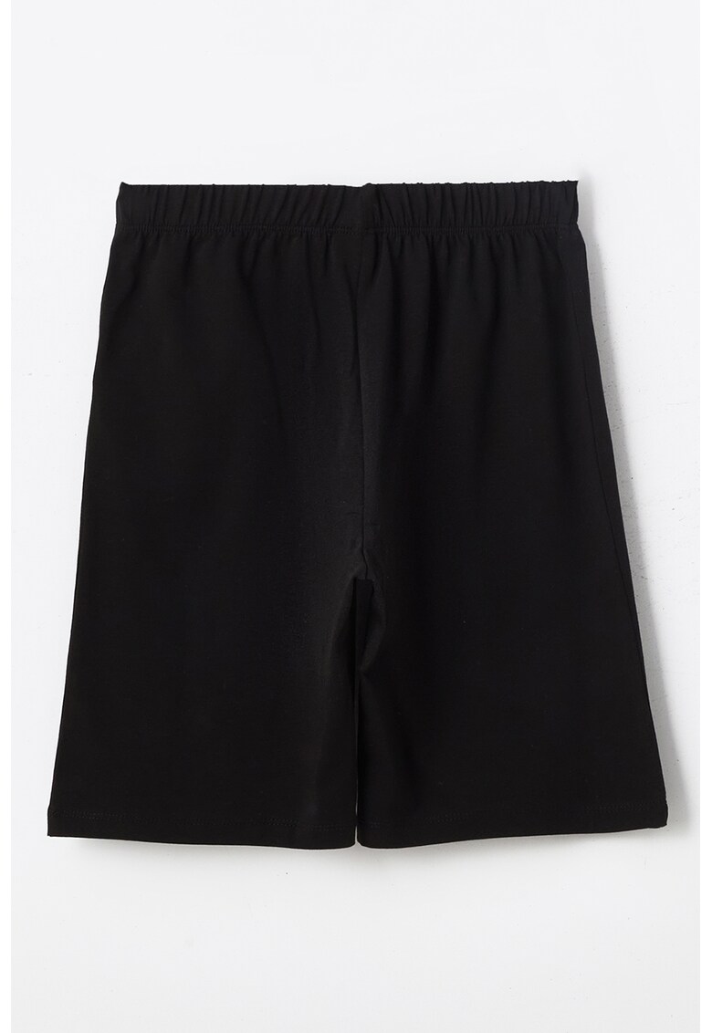 Set de tricou cu model text si pantaloni scurti