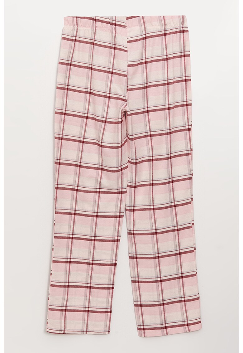 Pijama cu maneci scurte si decolteu rotund