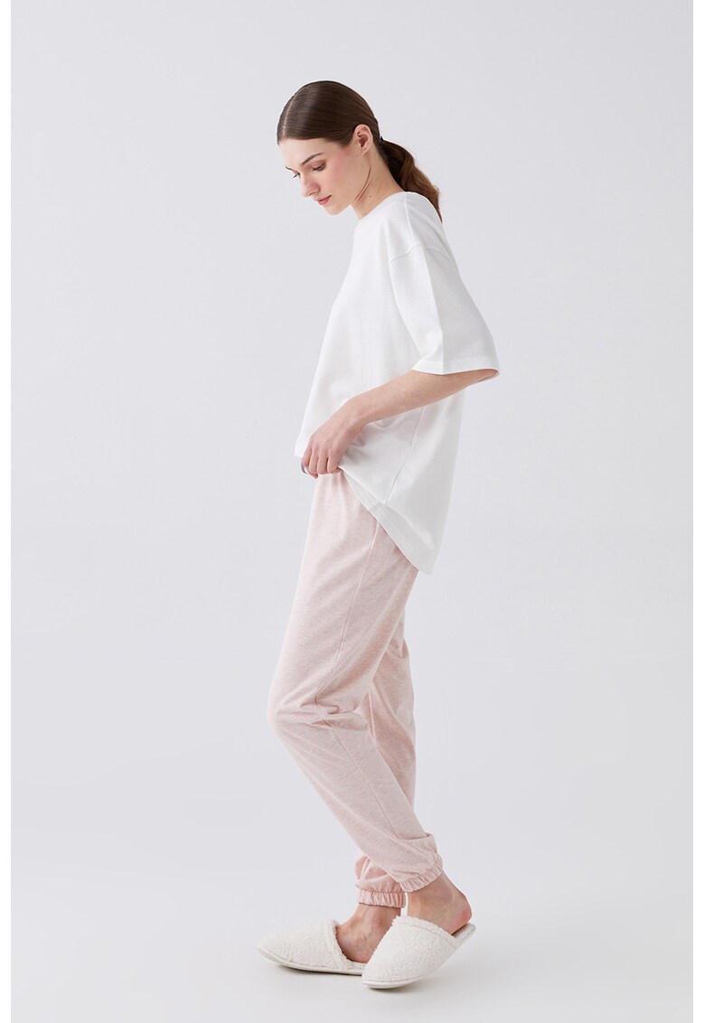Pantaloni de trening cu snur de ajustare in talie