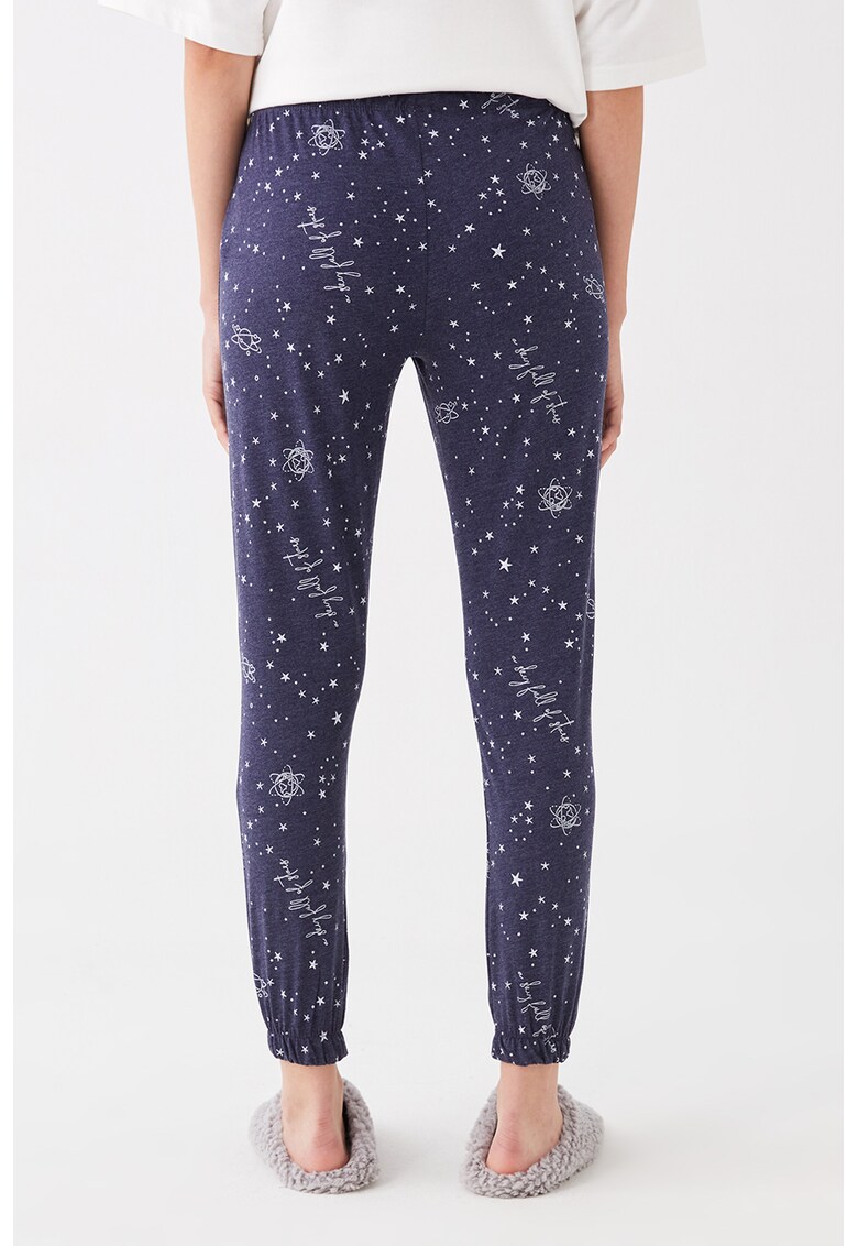 Pantaloni de pijama cu talie elastica