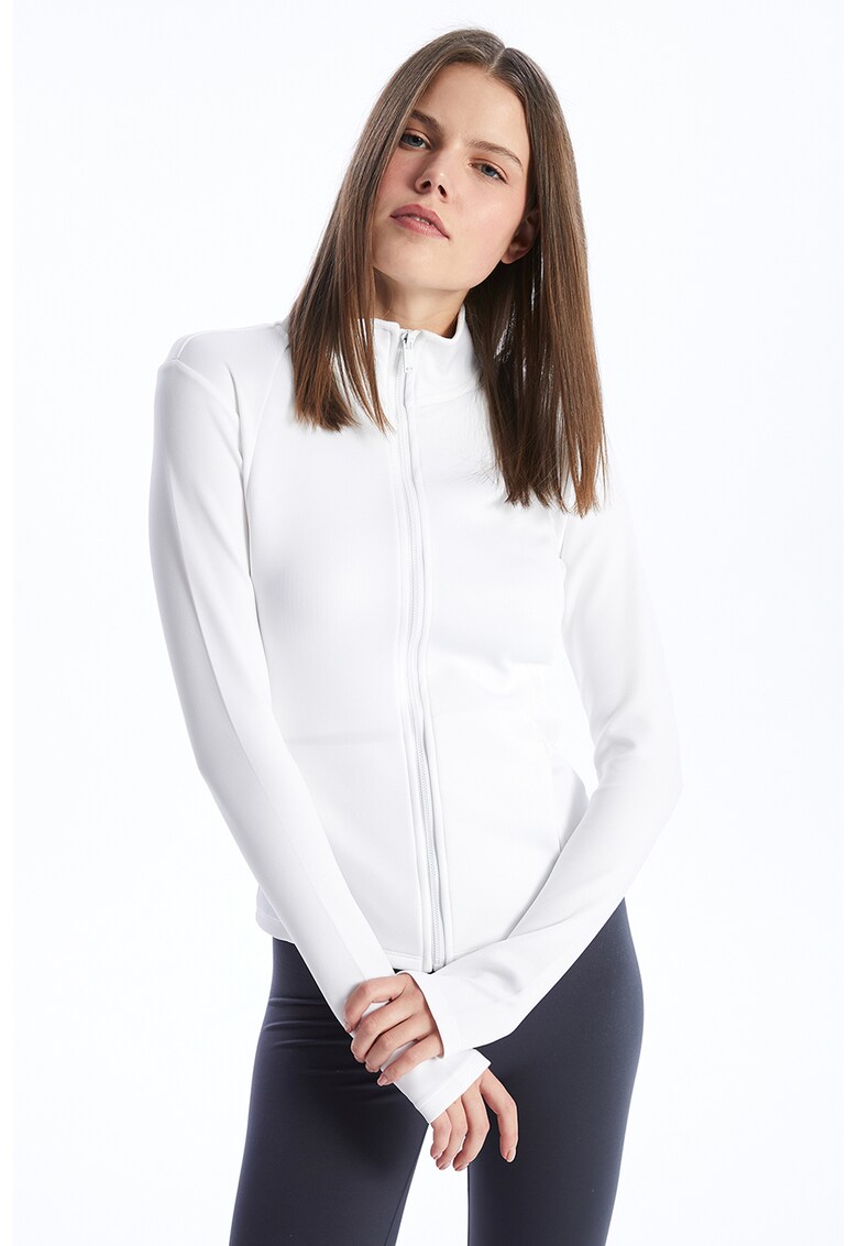 Jacheta slim fit cu slituri pentru degetele mari