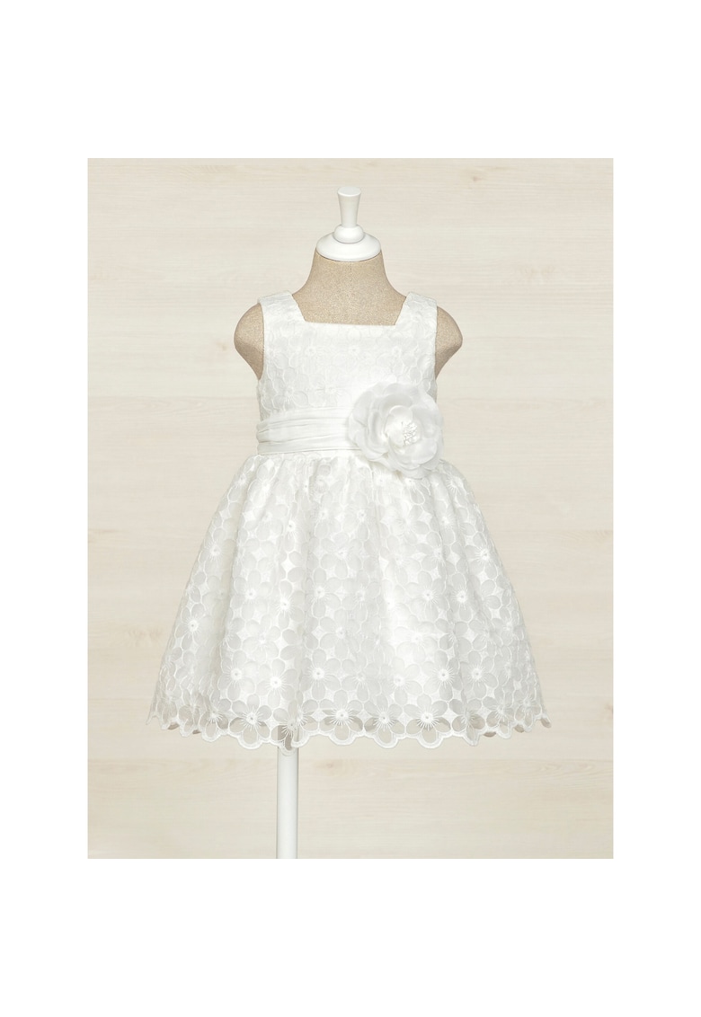 Rochie Fete - 302200016 - Poliamida - Alb