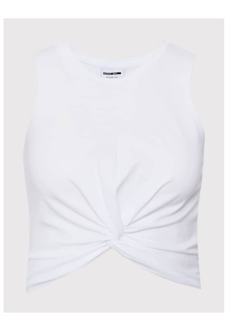 Top dama - 209770605 - Bumbac - Alb
