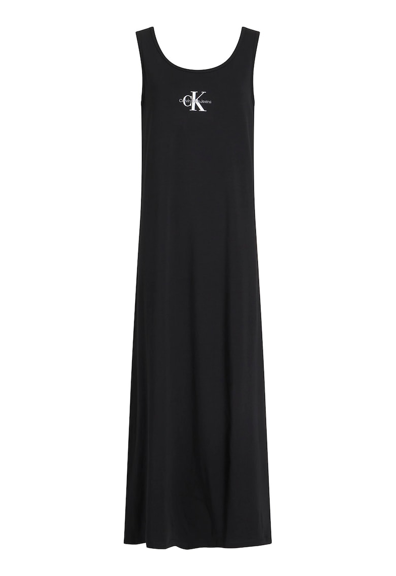 Rochie maxi cu imprimeu logo