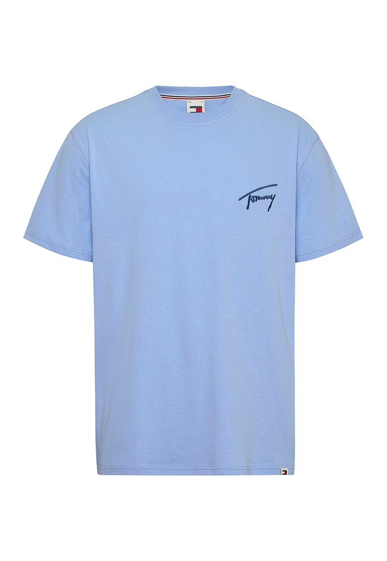 Tricou cu decolteu la baza gatului Signature