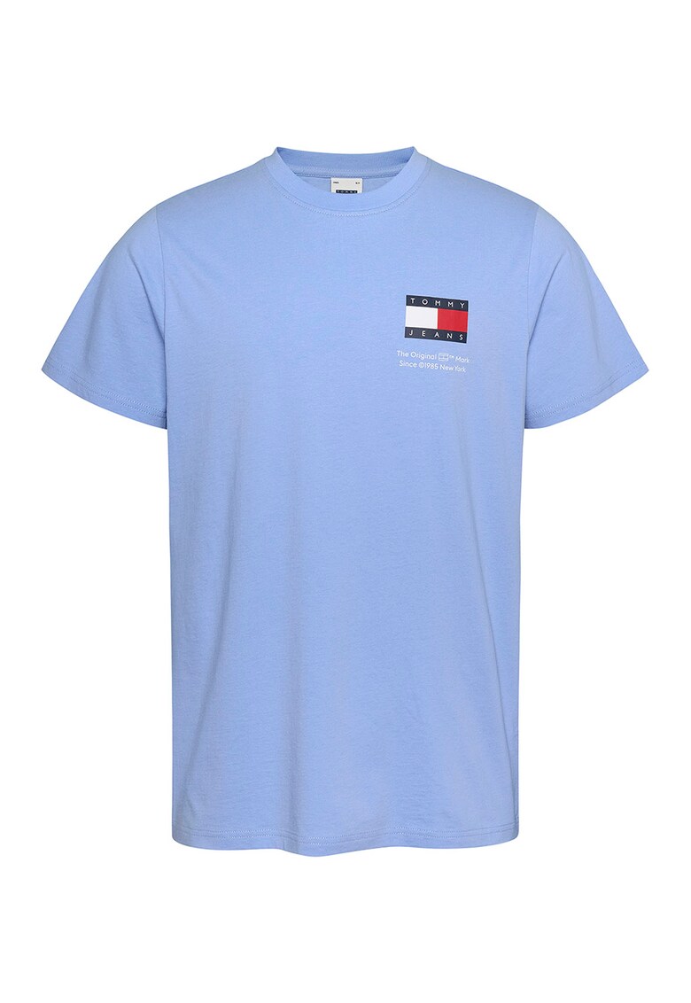 Tricou slim fit cu logo pe piept