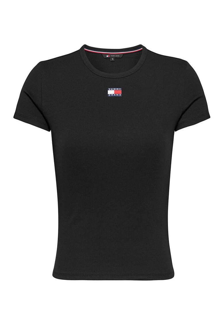 Tricou slim fit striat