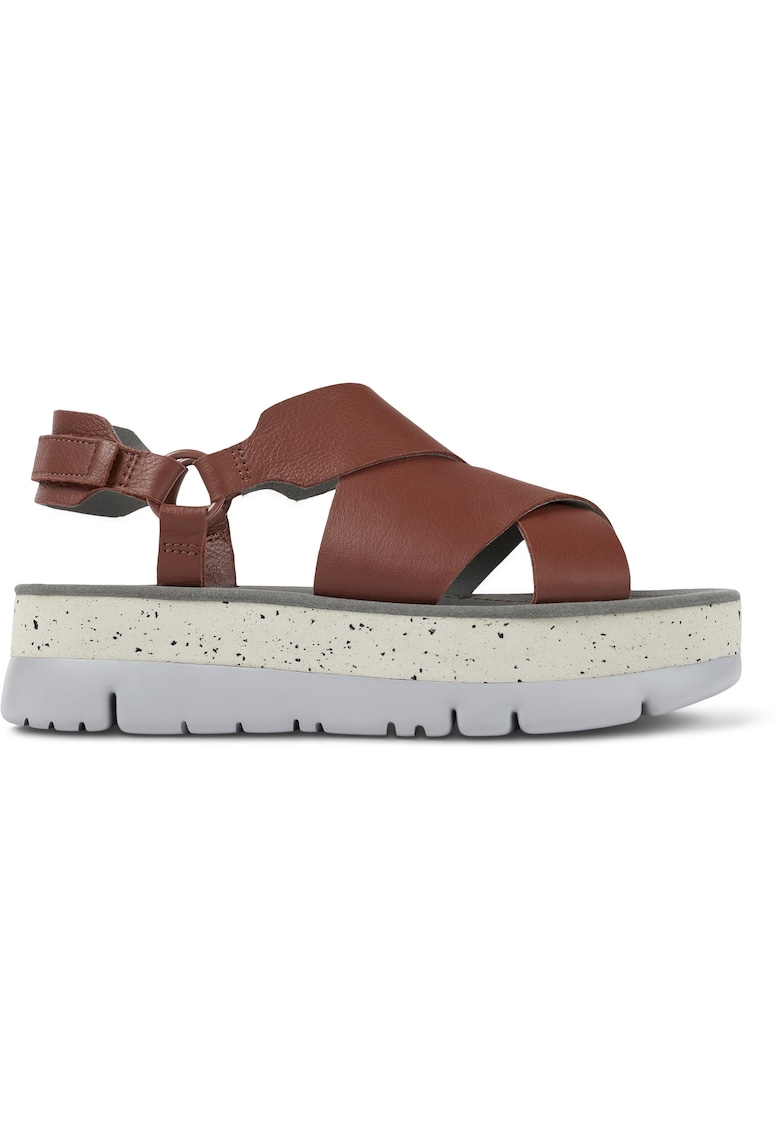 Sandale wedge de piele Oruga Up