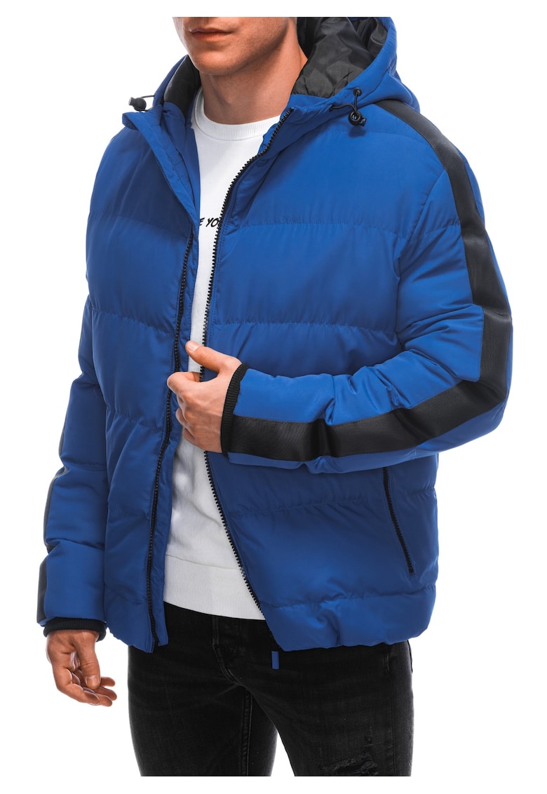 Geaca de iarna matlasata  EM-JAHP-0101 - Barbati - Cu fermoar - Cu gluga