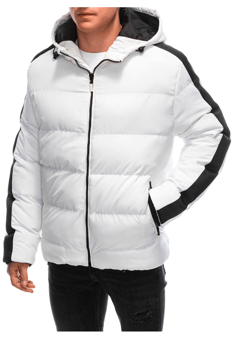 Geaca de iarna matlasata  EM-JAHP-0101 - Barbati - Cu fermoar - Cu gluga