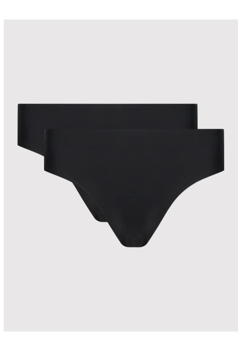 Set 2 perechi chiloti dama - 301524762 - Poliamida - Negru