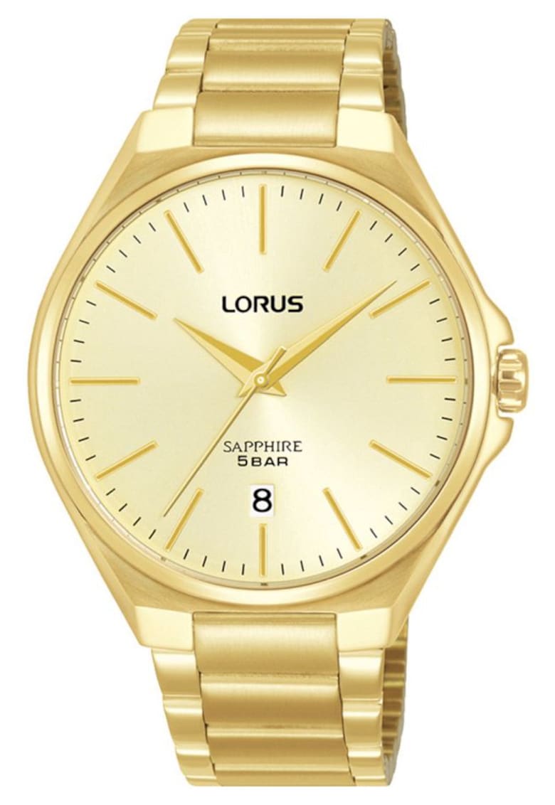 Ceas barbati - Inox - Quartz - Auriu