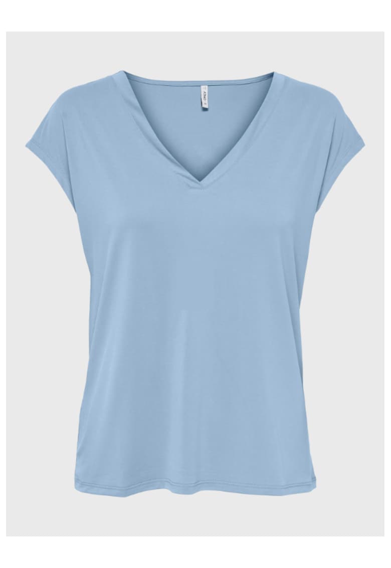 Tricou dama - 23568 - Modal - Albastru celest