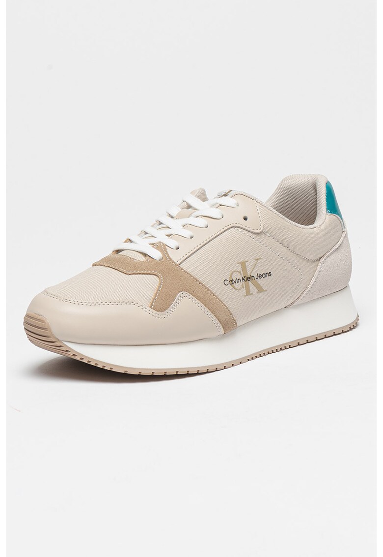Pantofi sport cu garnituri de piele Retro Runner
