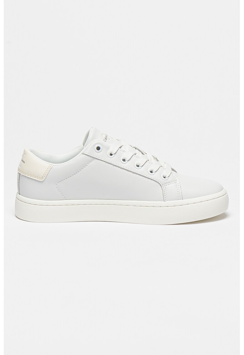 Pantofi sport low-cut de piele si piele ecologica