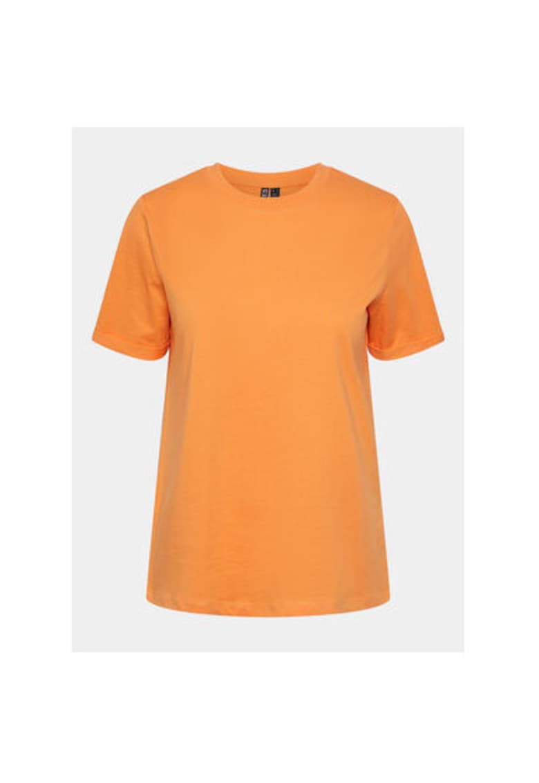 Tricou dama - 303429386 - Bumbac - Portocaliu