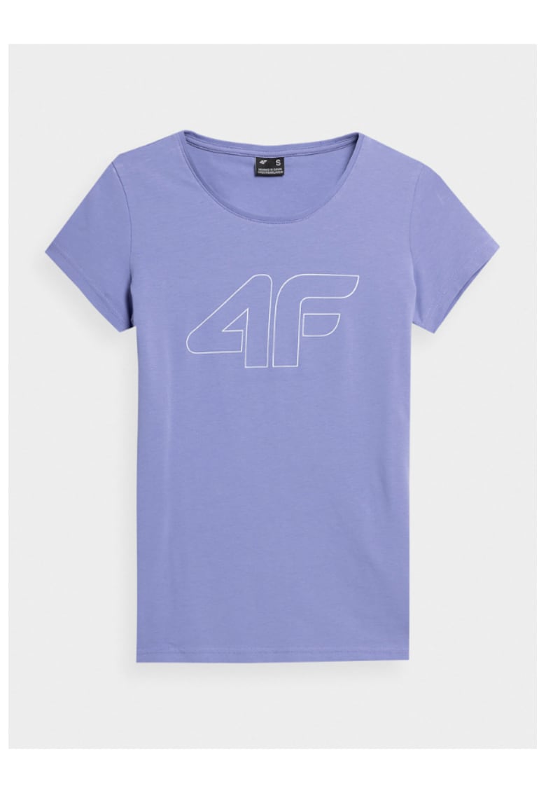 Tricou dama - 302882311 - Bumbac - Violet