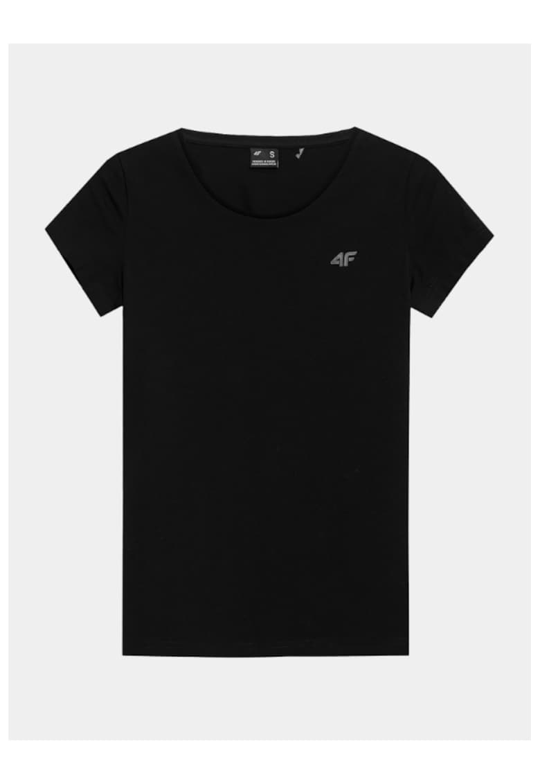 4f Tricou dama - 302882465 - Bumbac - Negru