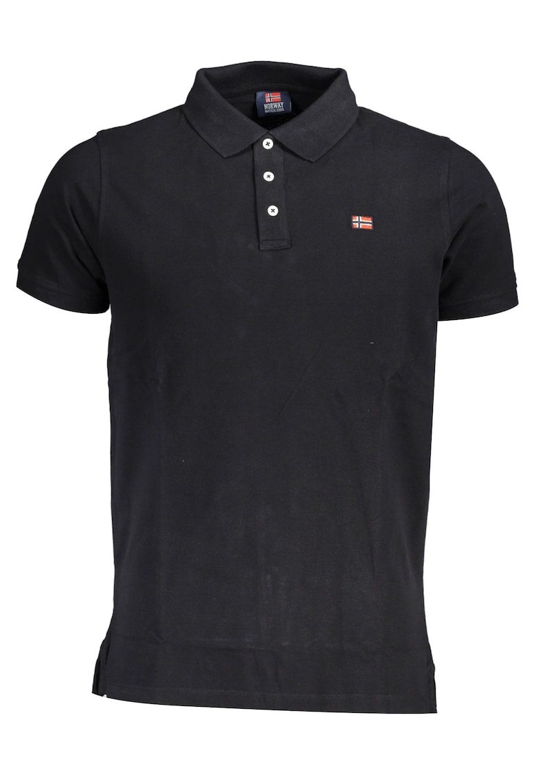 Tricou polo barbati - 1963 - 100% Bumbac - Negru