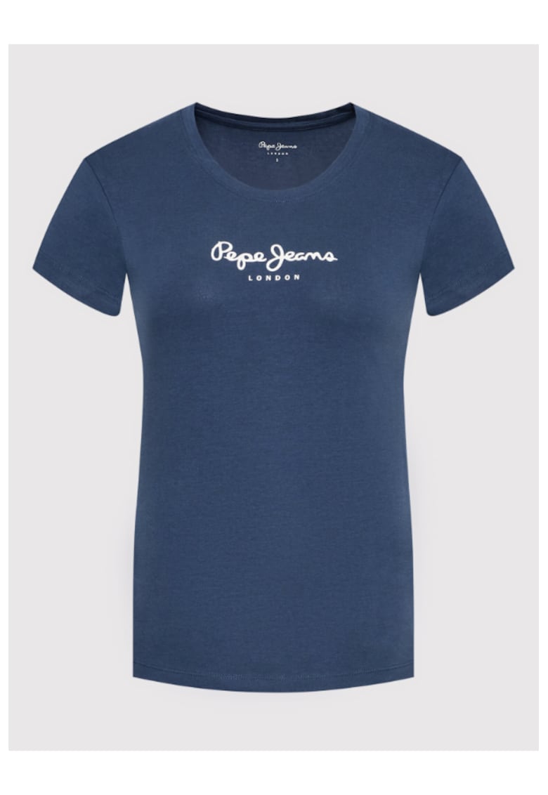 Tricou dama - 300063880 - Bumbac - Bleumarin