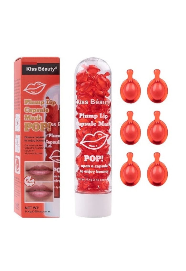 Set Capsule Volum Buze - Plump Lip Capsule Mask Pop - 45 Capsule