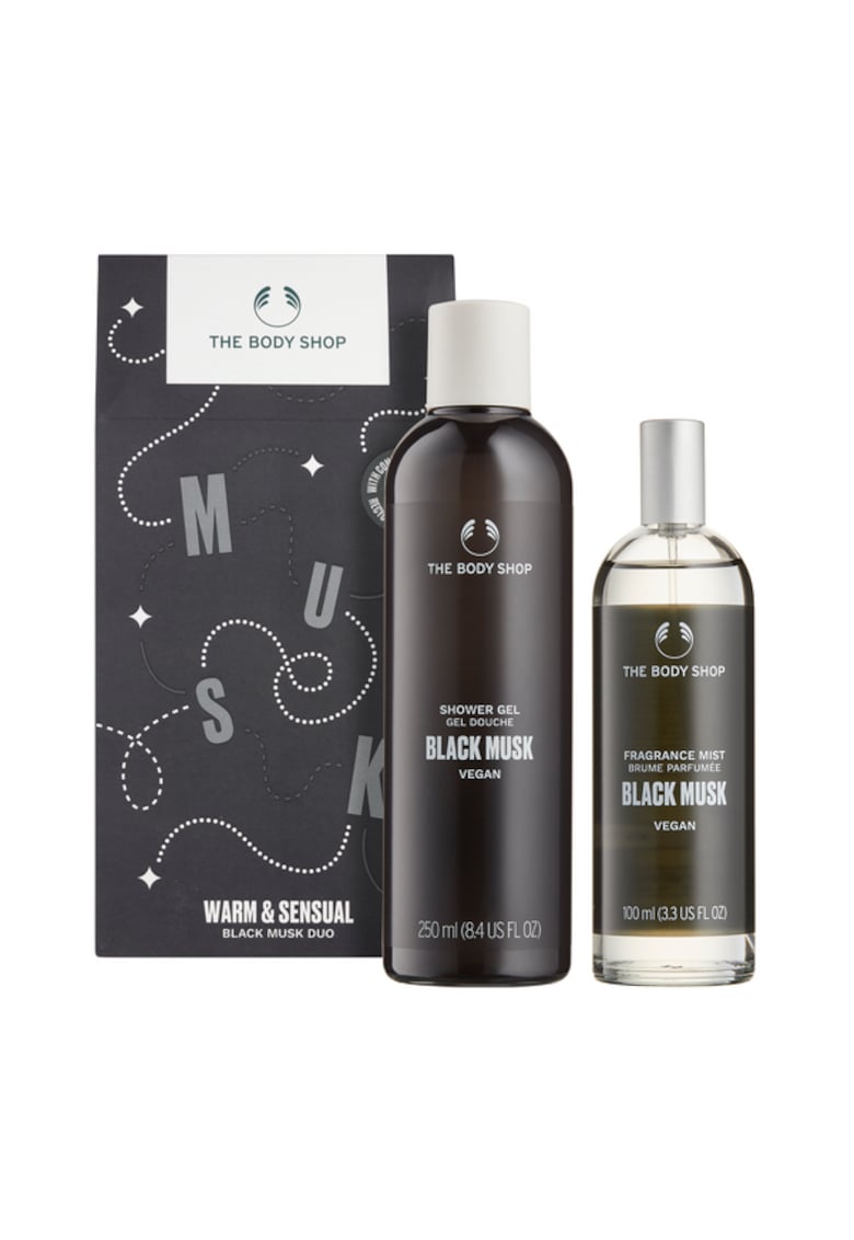 Set Warm & Sensual Black Musk Duo - Gel pentru dus Black Musk 250ml+Spray pentru corp Black Musk 100ml -