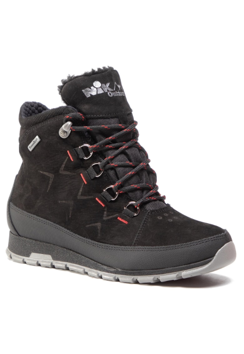 Ghete dama -  207700451 - Negru - Piele naturala/Piele nabuc -