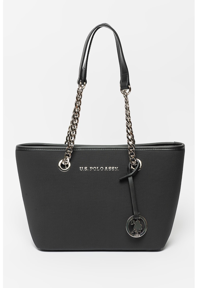 Geanta shopper cu barete din lant