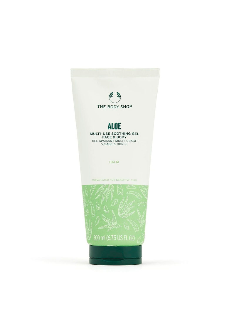 Gel de corp pentru piele sensibila - 200 ml - Aloe vera - Verde/Alb
