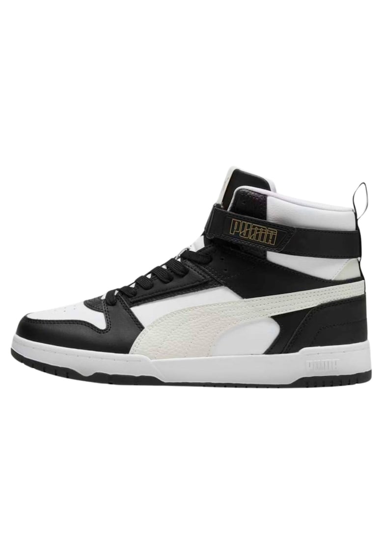 Pantofi sport pentru barbati - Piele ecologica - Negru\Alb - Alb/Negru