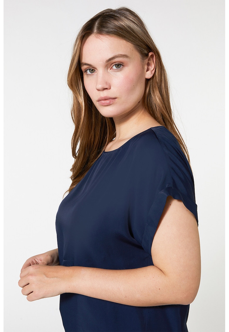 Bluza uni cu maneci scurte
