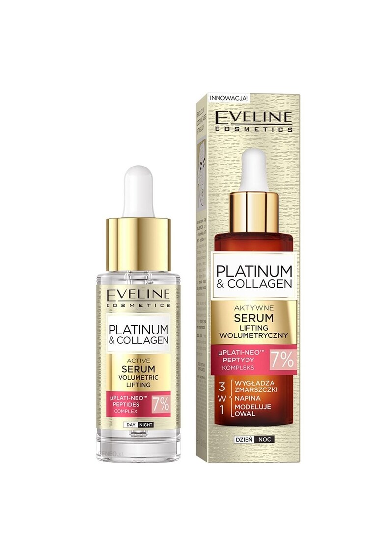 Ser activ de lifting volumetric Platinum&Collagen Advanced Face - 30 ml