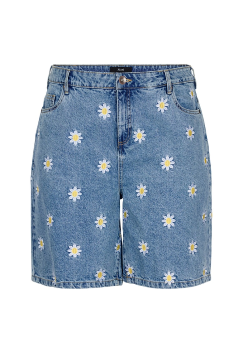 Pantaloni scurti din denim dama - 301822332 - Bumbac