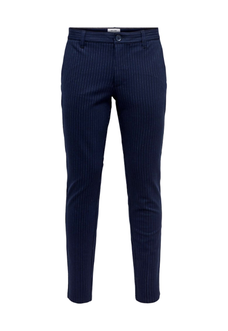 Pantaloni barbati - 208502900 - Poliester - Bleumarin