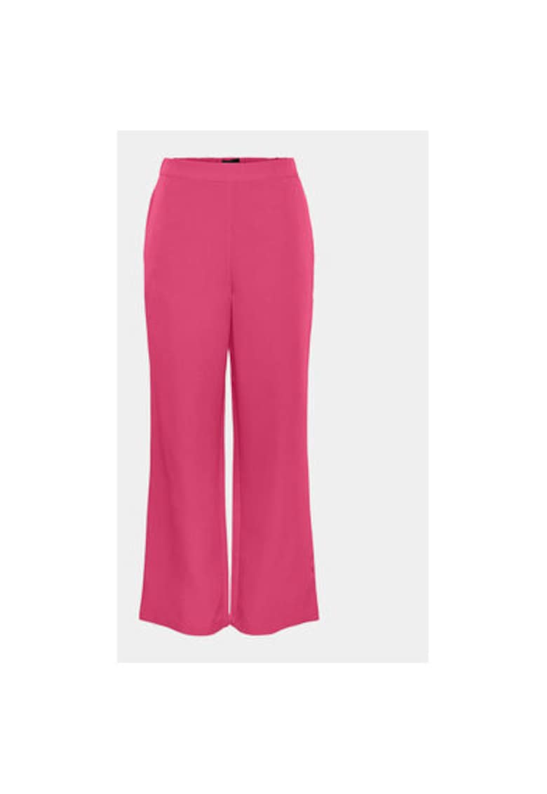 Pantaloni dama - 303433390 - Poliester - Roz
