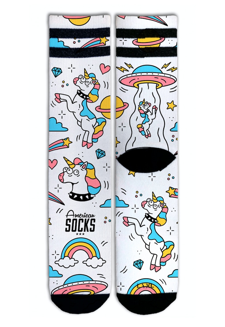 American Socks Sosete Coolmax Unicorn de lungime medie