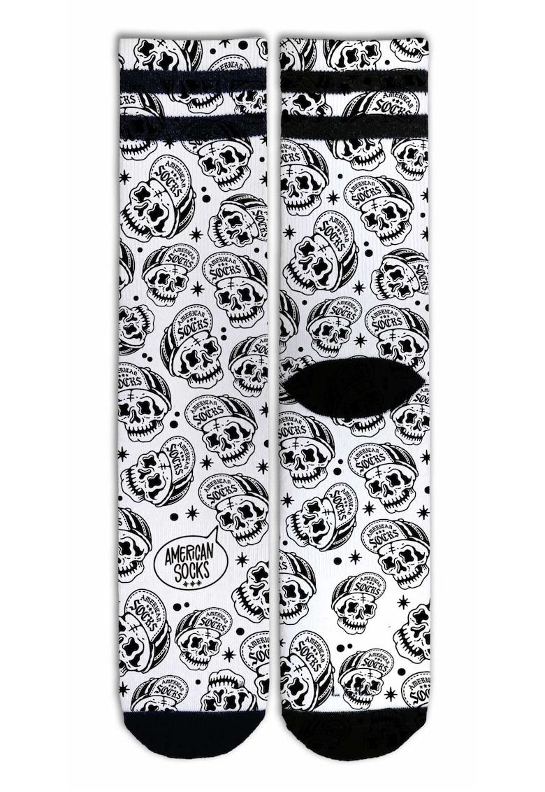 American Socks Sosete de lungime medie Coolmax Skater Skull
