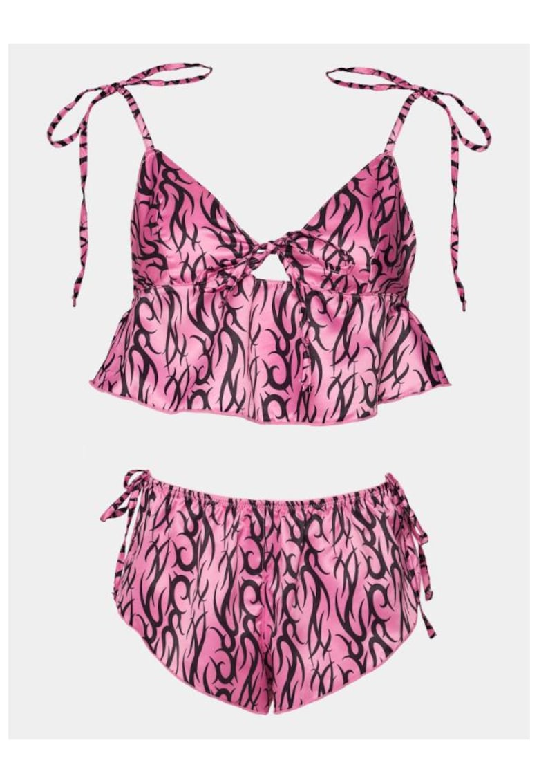 Pijama dama - 302999583 - Poliester - Roz Pijama dama - 302999583 - Poliester - Roz