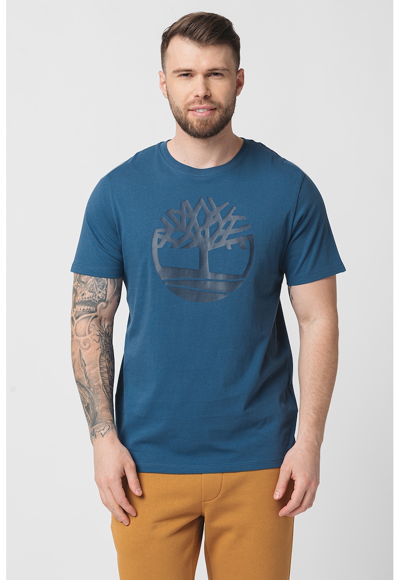 Tricou de bumbac cu logo Kennebec River Tree