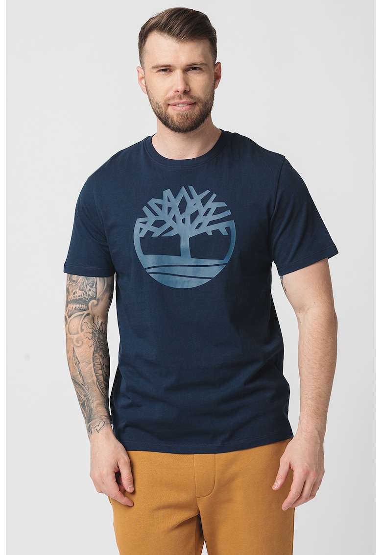 Tricou de bumbac cu logo Kennebec River Tree