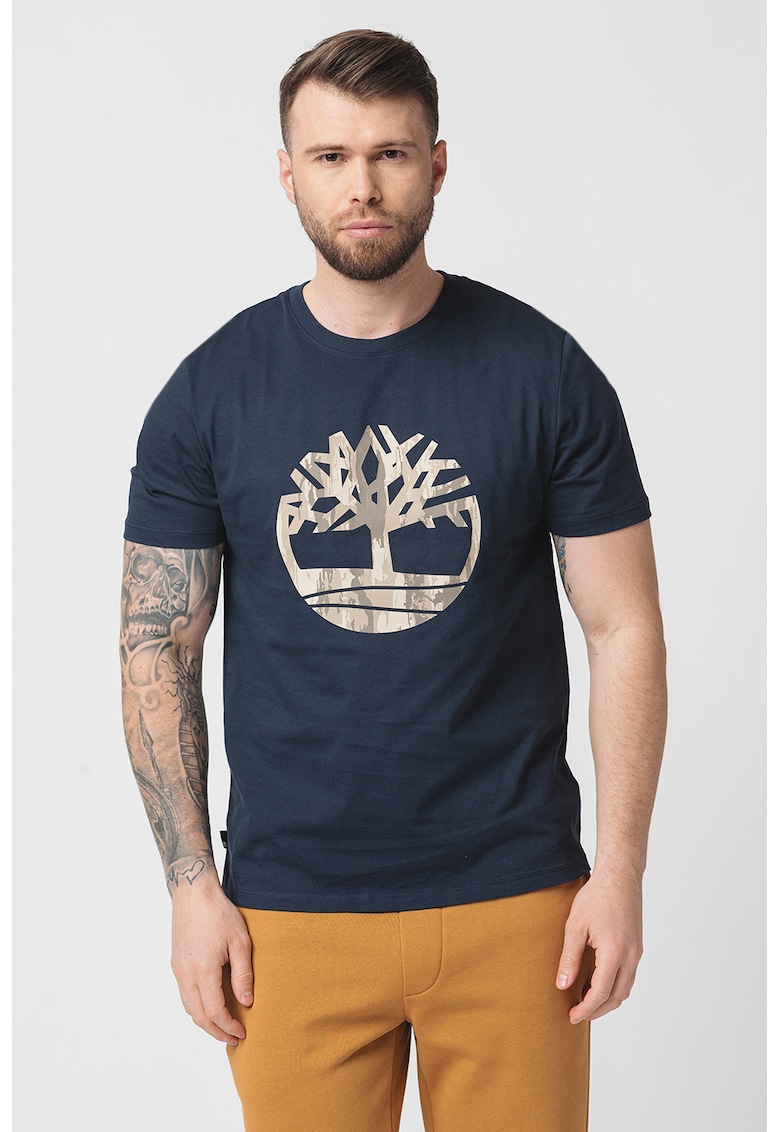 Tricou cu imprimeu logo Camo Tree
