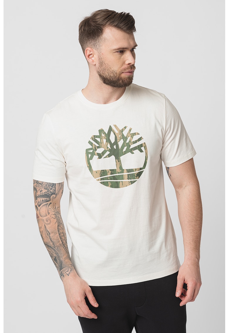 Tricou cu imprimeu logo Camo Tree