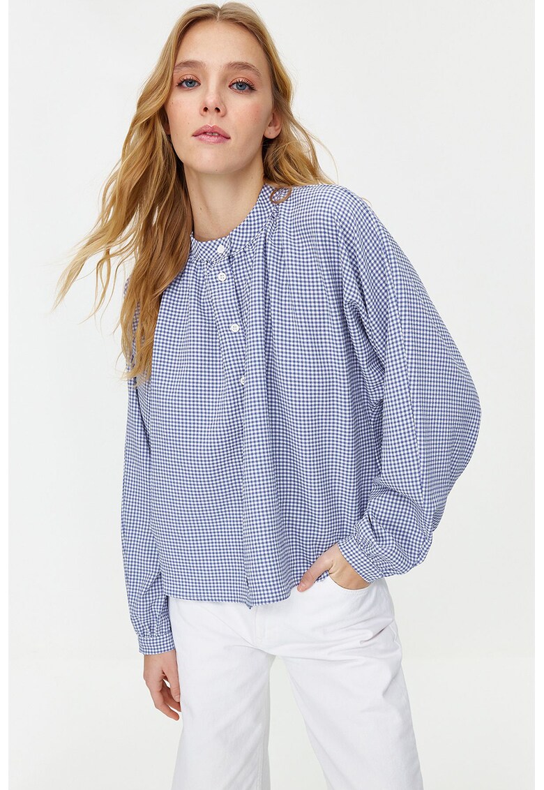 Camasa lejera cu model gingham